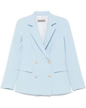 D.exterior Double-Breasted Blazer - Blue