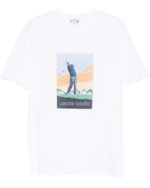 Jacob Cohen Graphic-Print T-Shirt - White