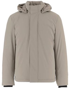 Woolrich Kurzmantel Mit Abnehmbarer Kapuze - Grau