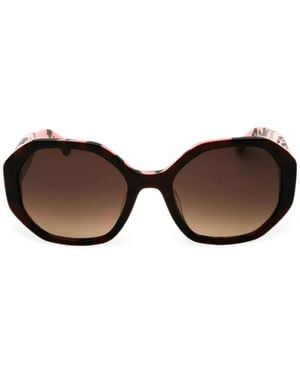 Kate Spade Flynnie Geometric-Frame Sunglasses - Brown