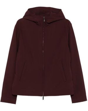 Emporio Armani Veste À Fermeture Zippée - Red