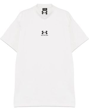 Balenciaga Camiseta Con Estampado Del Logo De X Under Armour - Blanco