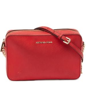 Michael Kors レザー ショルダーバッグ - レッド