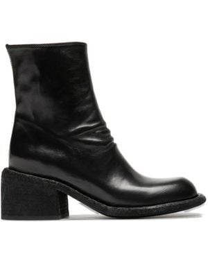 Officine Creative Zip Leather Boots - Black