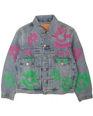 DENIM TEARS Bstroy Tears Type-2 Denim Jacket - Green