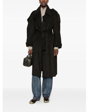 Low Classic Trench À Taille Ceinturée - Black