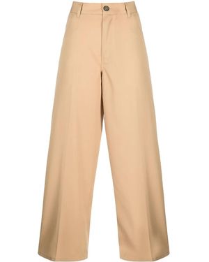 Jil Sander ハイウエスト ワイドパンツ - ナチュラル
