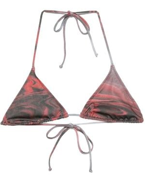 Jean Paul Gaultier Blurry Roses ビキニトップ - ピンク