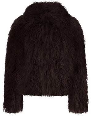 Tagliatore Shearling-Effect Jacket - Black