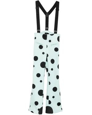Goldbergh Mochi Polka-Dot Ski Pants - White