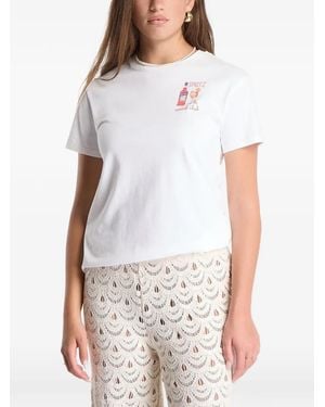 MC2 Saint Barth Emilie Graphic-Print T-Shirt - White