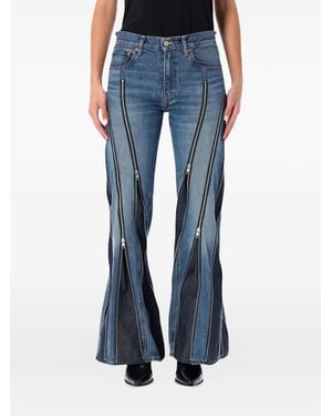 Junya Watanabe Zip Panelled Denim Jeans - ブルー