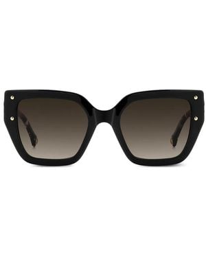 Carolina Herrera Square-Frame Sunglasses - Black
