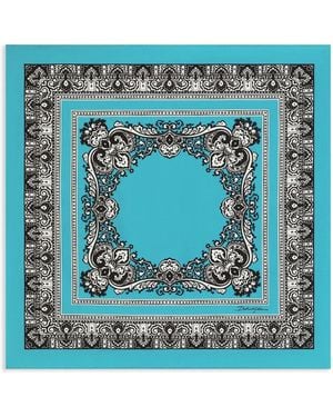 Dolce & Gabbana バンダナプリント スカーフ - ブルー