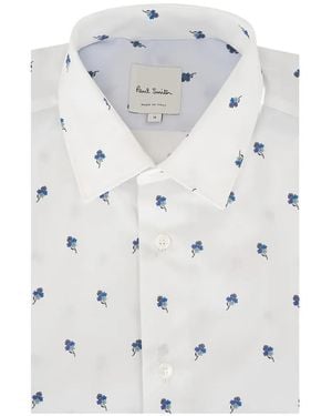 Paul Smith Ditsy Flower Floral Print Shirt - White