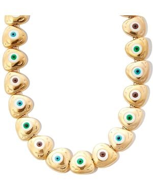 Lauren Rubinski Evil Eye エナメル ネックレス 14kイエローゴールド - メタリック