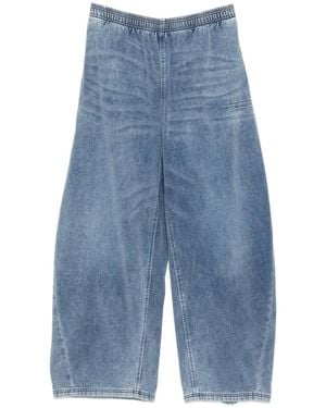 Alexander Wang Brushed Denim Track Trousers - Blue