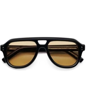 Chimi Niko Double-Bridge Pilot-Frame Sunglasses - Nero