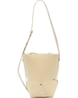 Jil Sander Bolso Bombonera Pequeño Con Cordones - Blanco