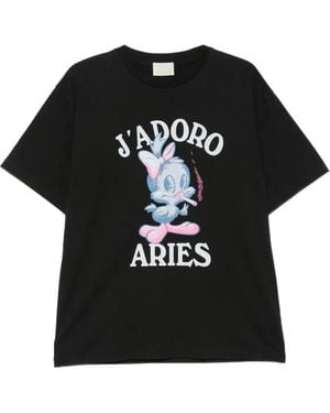 Aries T-Shirt À Imprimé Graphique - Black
