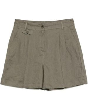 Pennyblack Pbbaddobbo Pleated Shorts - Gray