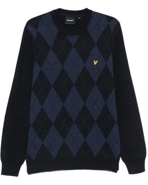 Lyle & Scott Pullover Mit Argyle-Muster - Blau