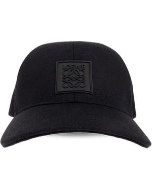 Loewe Honkbalpet Met Anagram-Patch - Zwart