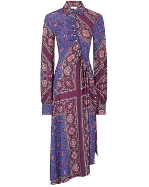 Rabanne Asymmetrisches Hemdkleid - Lila