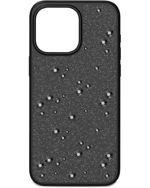 Swarovski Studded Iphone 16 Pro Max Case - Black