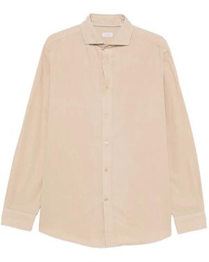 Brunello Cucinelli Corduroy Long-Sleeve Shirt - Natural