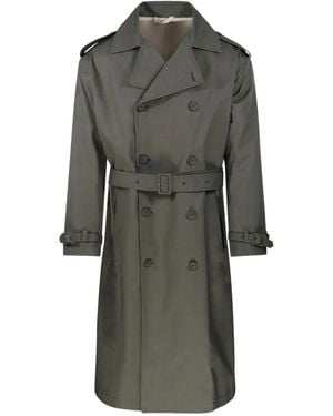 Marco Coppola 5.3 Double-Breasted Belted Trench Coat - Grey