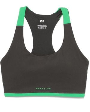 P.E Nation Sujetador deportivo con espalda de nadador - Verde