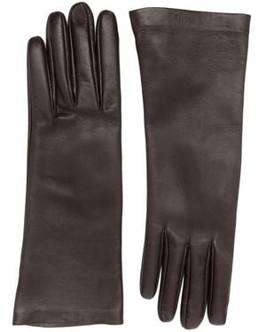 KHAITE Remo Leather Gloves - Brown