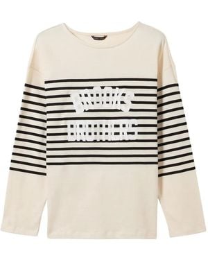 Brooks Brothers Sweat À Logo Brodé - Blanc