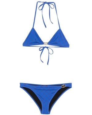 Gucci Bikini Con Estampado Gg - Azul