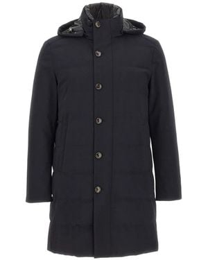 Montecore Hooded Quilted Coat - Blue