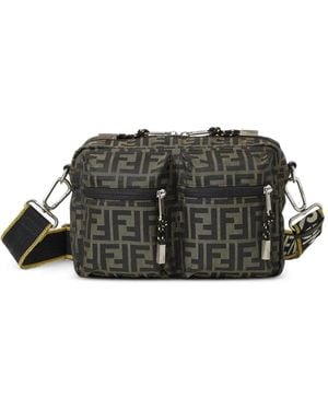 Fendi Camera Case Superlight Ff Zucca Fabric Bag - Grey