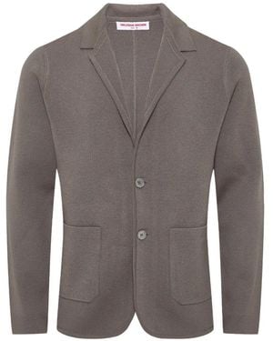 Orlebar Brown Rainer Ii Knitted Blazer - Grey