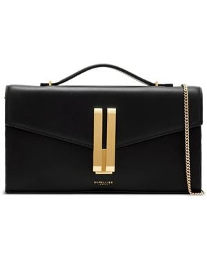 DeMellier Vancouver Top-Handle Clutch Bag - Black
