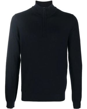 HUGO Roll-Neck Virgin Wool Sweater - Blue