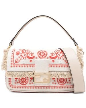 Fendi バゲット フリンジ ハンドバッグ - ピンク