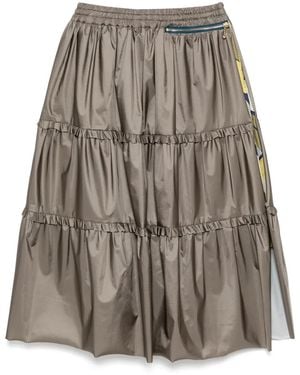 Kolor Layered Skirt - Natural