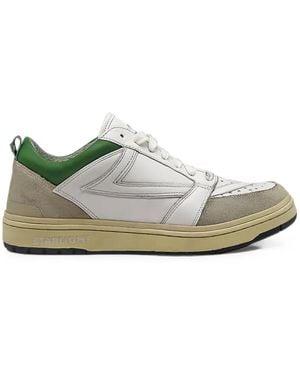 HTC Starlight Perforated Leather Trainers - White