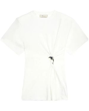 Blumarine Dolphin-Detail T-Shirt - White