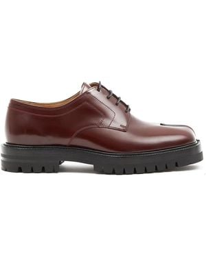 Maison Margiela Tabi Lace-Up Derby Shoes - Brown