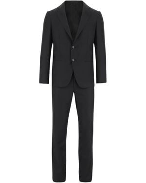 Giorgio Armani Traje con botones - Negro
