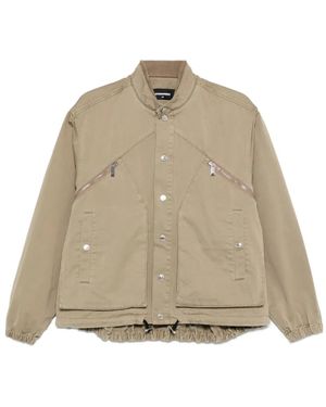 DSquared² Zip-Pocket Button-Fastening Jacket - Natural