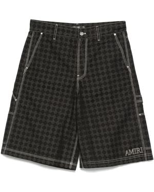 Amiri Shorts mit geometrischem Print - Schwarz