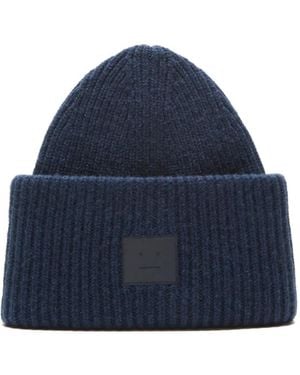 Acne Studios Ribbed Beanie - Blue