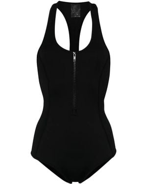 Duskii Badpak Met Racerback En Rits - Zwart